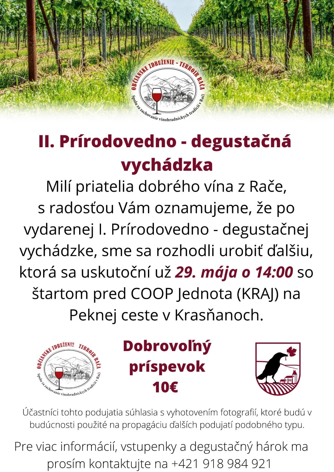 Prírodovedno-degustačná vychádzka po račianskych vinohradoch