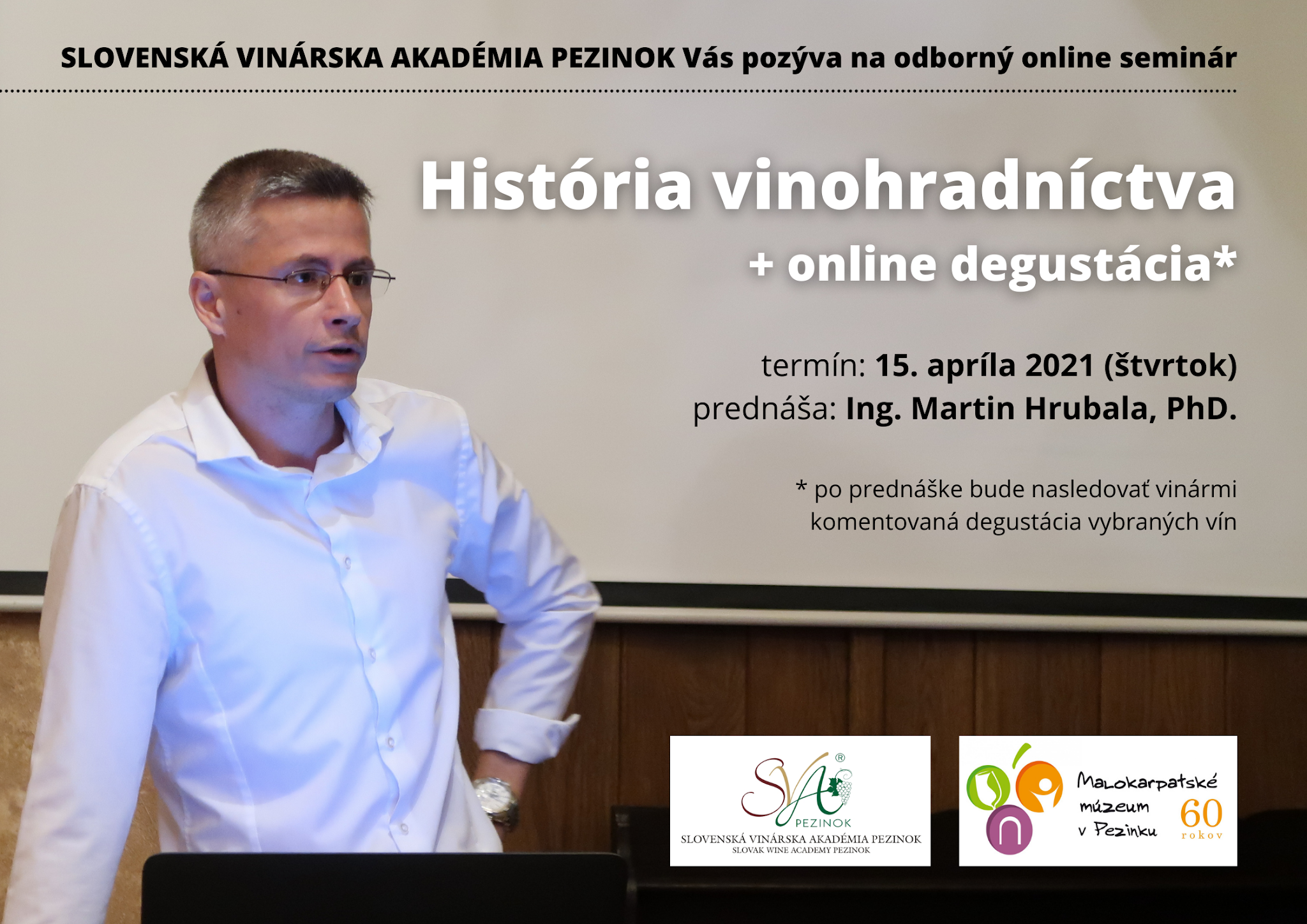 História vinohradníctva - online seminár s degustáciou vín