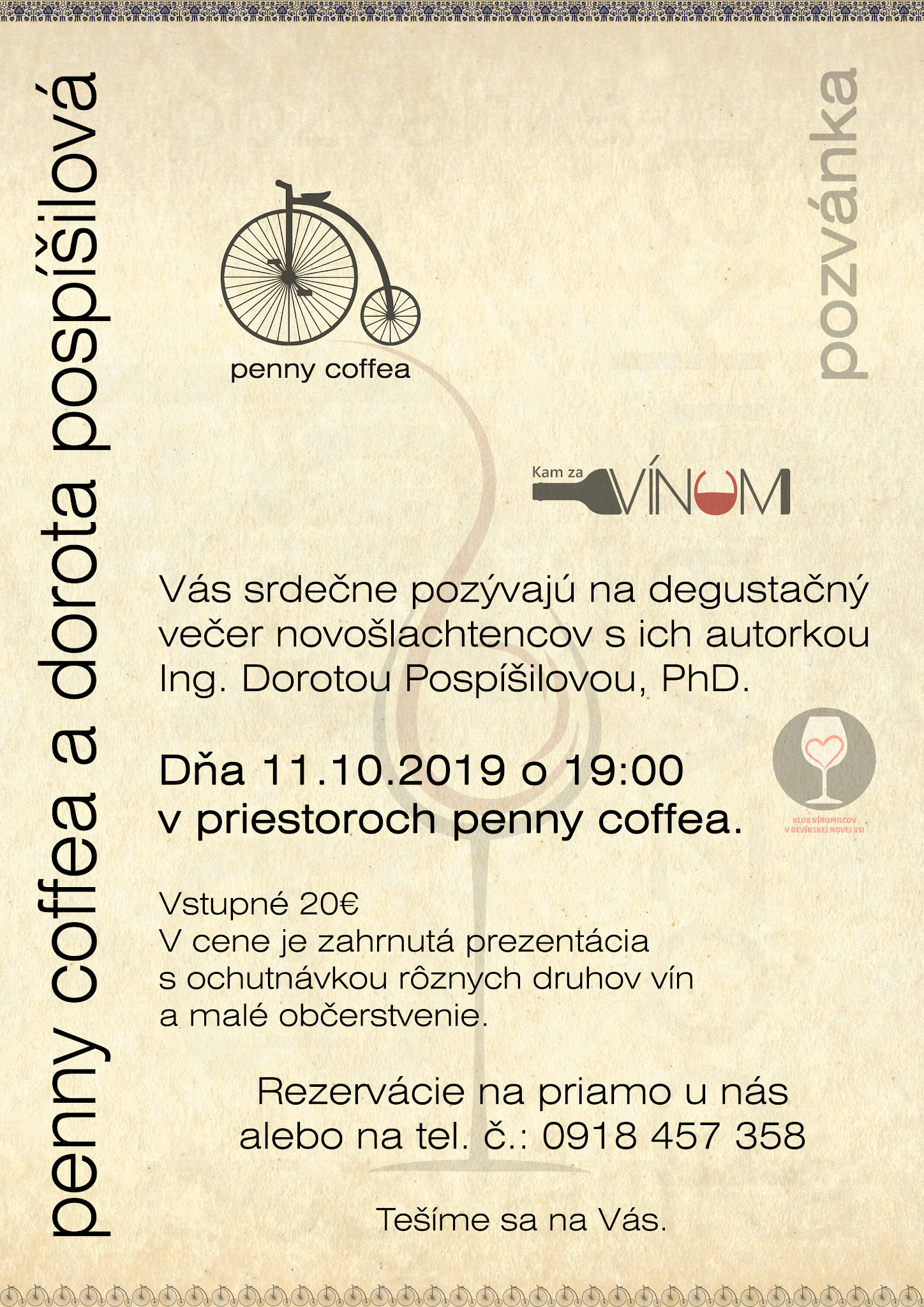 Degustačný večer novošľachtencov s Ing. Pospíšilovou