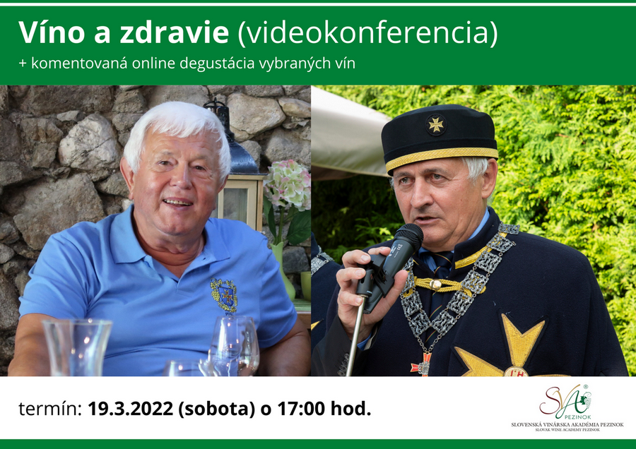 Víno a zdravie – online seminár + degustácia vín
