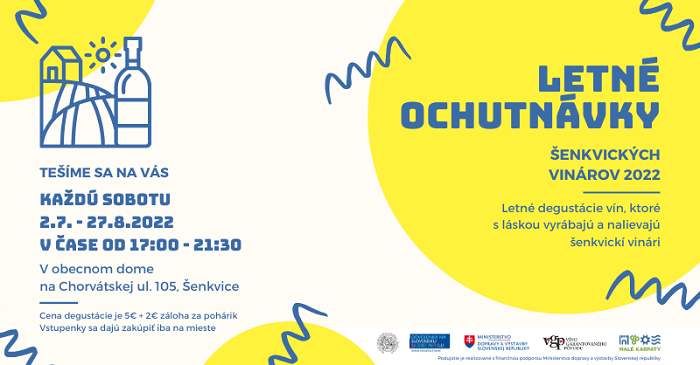 Letné ochutnávky šenkvických vín 2022