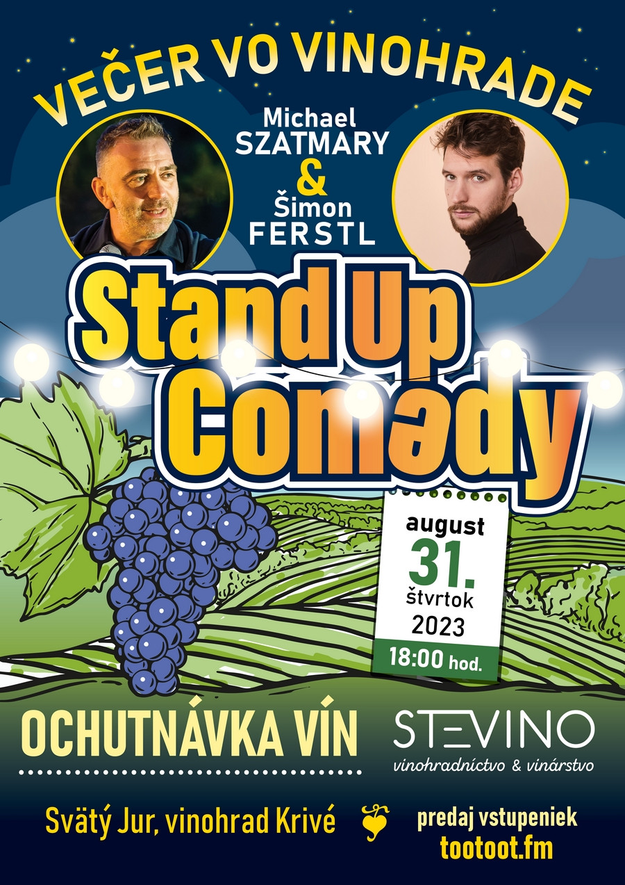 Večer vo vinohrade - stand up comedy
