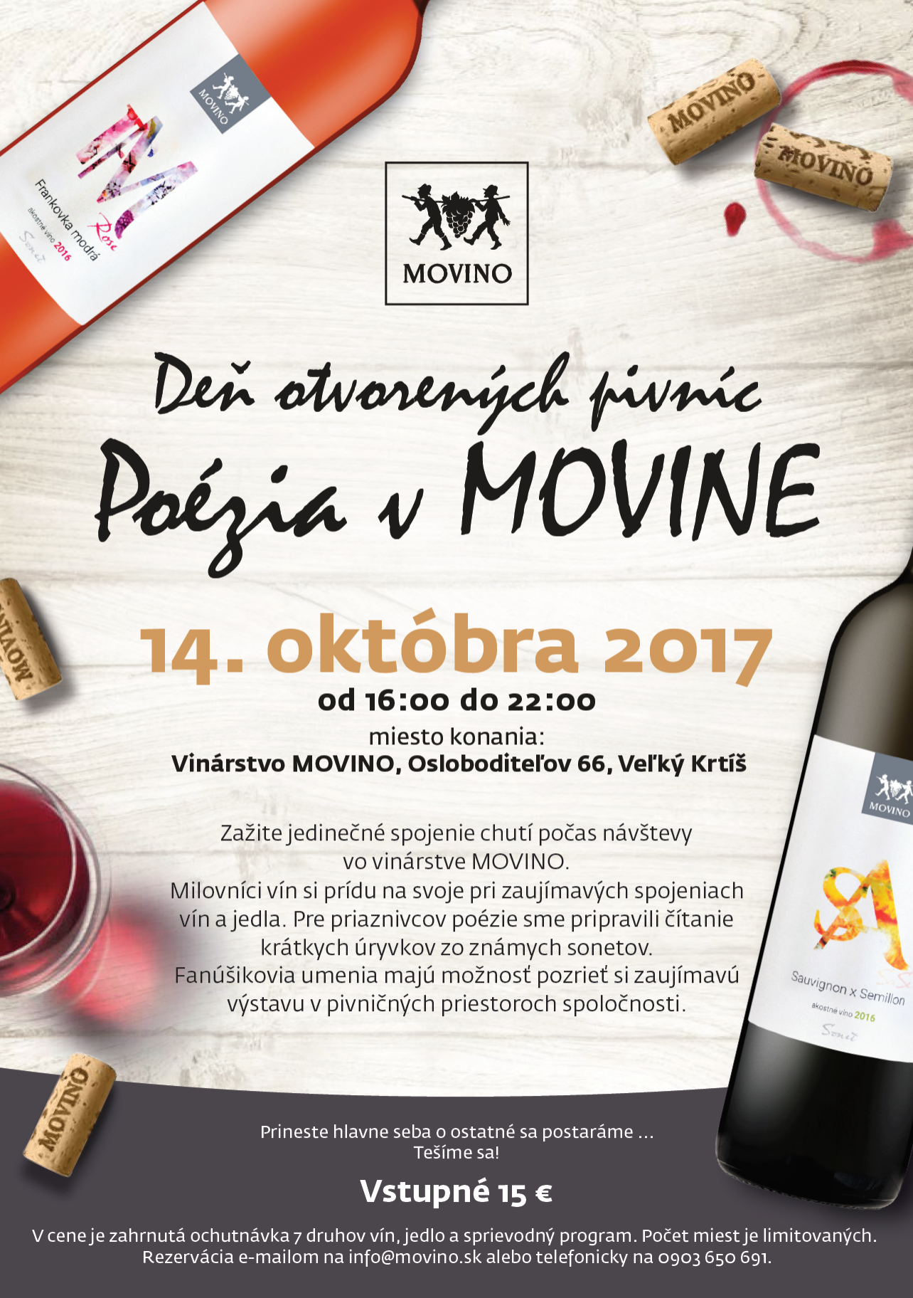 Deň otvorených pivníc v MOVINE (14.10.2017)