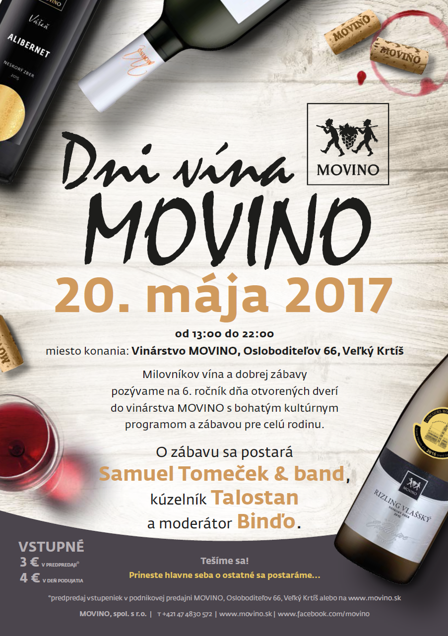 Deň otvorených dverí vinárstva MOVINO (20.5.2016)
