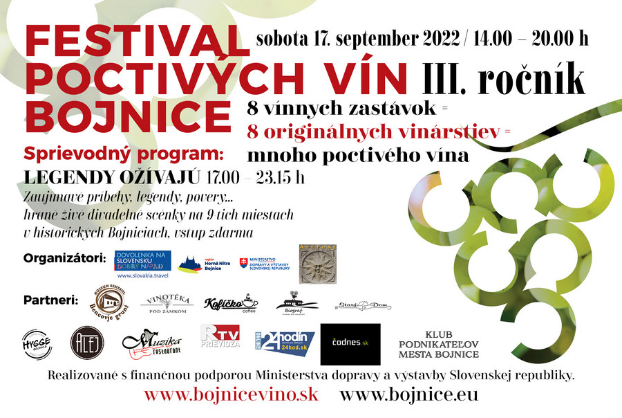 Bojnický festival poctivých vín 2022