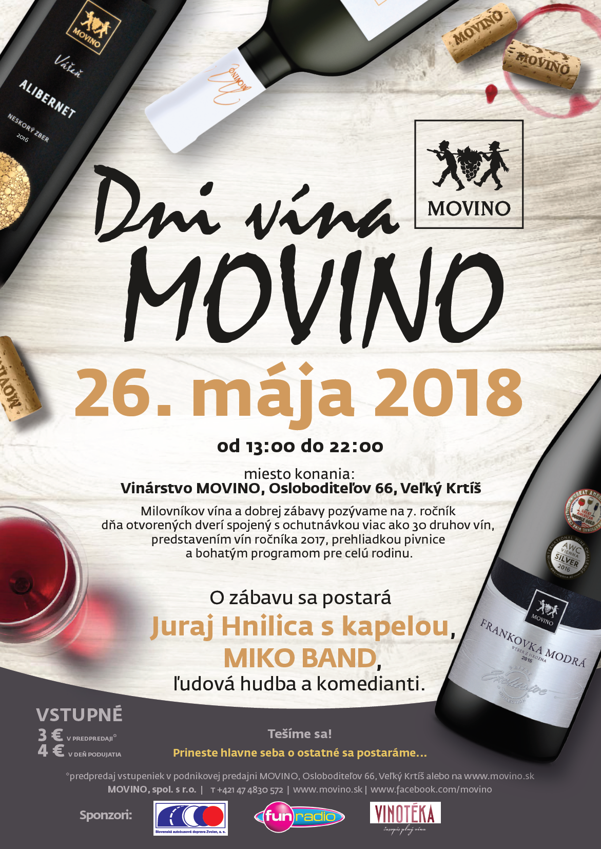 Dni vína Movino (26.5.2018)